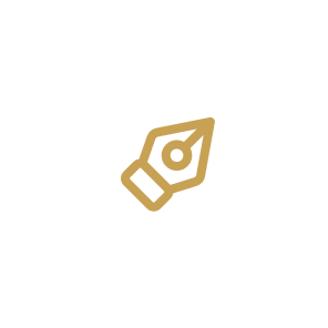 Pen tool design and artwork icon
